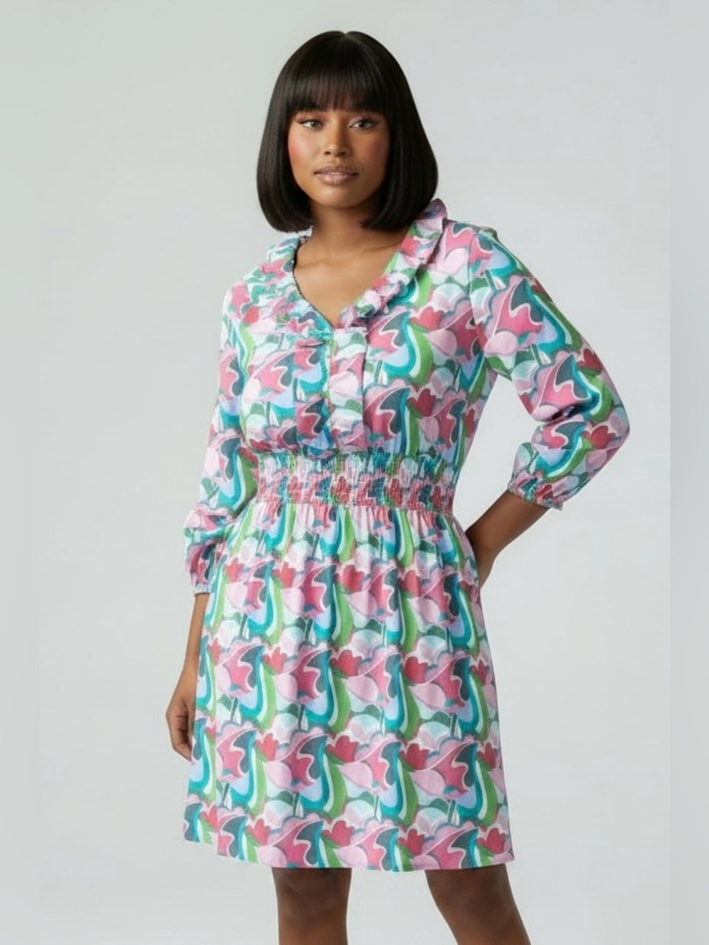 Michelle McDowell Ruffle Dress Women’s Size S